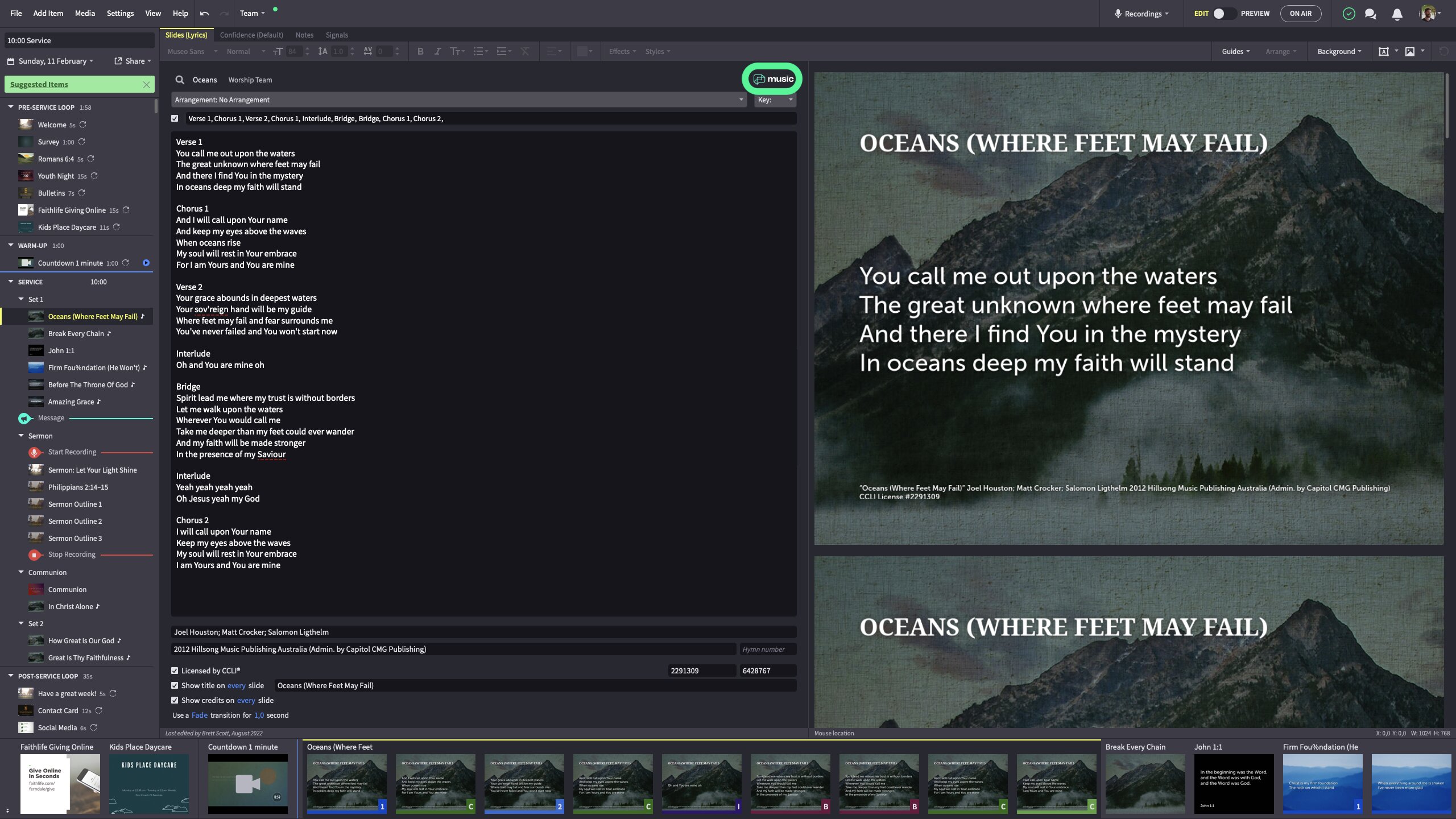 8 Click Proclaim Music