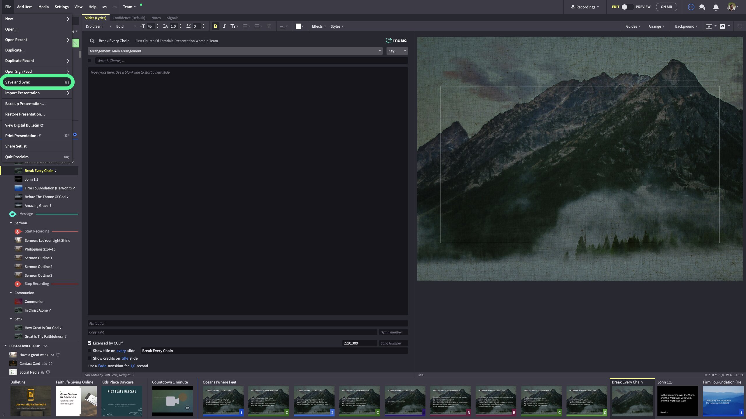 6 Save And Sync