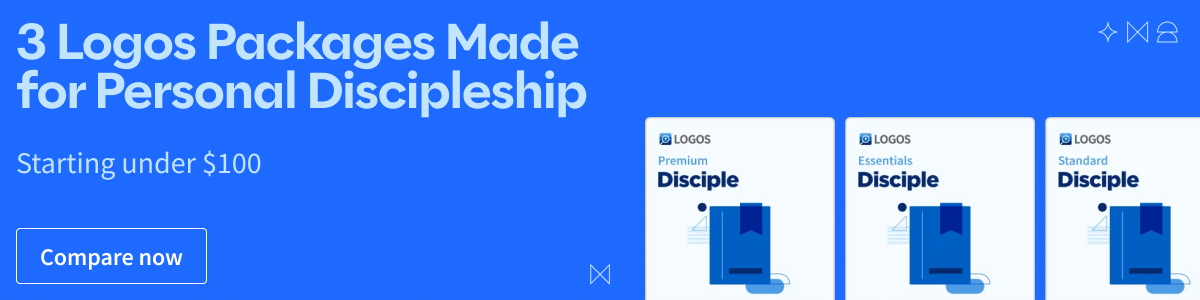 Ad: 3 Logos Packages Made for Personal Discipleship, Starting under $100. Click to compare all three.