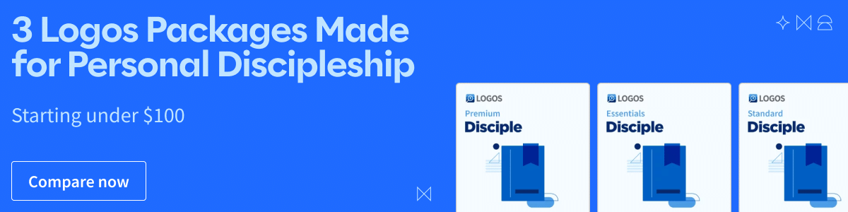 3 Logos Packages Made for Personal Discipleship, Starting under $100. Click to compare all three.