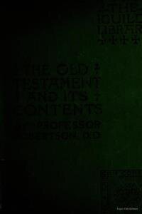 The Old Testament and its contents