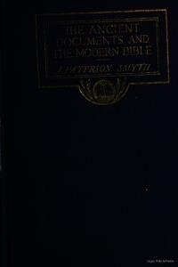 The ancient documents and the modern Bible : a story of the Rabbis and