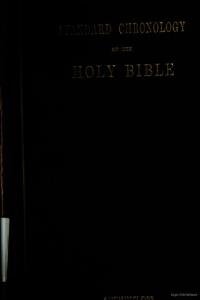 Standard chronology of the Holy Bible