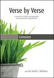 Verse by Verse through the Book of Colossians