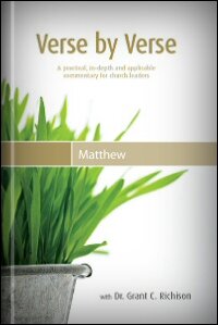 Verse by Verse through the Book of Matthew