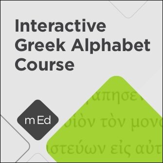 GK091 Interactive Greek Alphabet Course (Koine Version) (Videos)