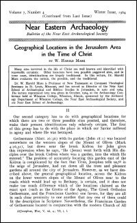 Near Eastern Archaeology: Bulletin of the Near East Archaeological Society, Vol. 7, No. 4, Winter 1964