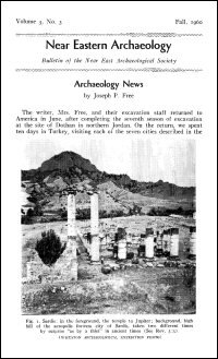 Near Eastern Archaeology: Bulletin of the Near East Archaeological Society, Vol. 3, No. 3, Fall 1960