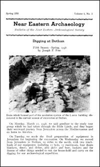 Near Eastern Archaeology: Bulletin of the Near Eastern Archaeological Society, Volume 1, No. 2, Spring 1958