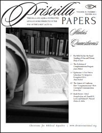 Priscilla Papers, Volume 29, Number 1, Winter 2015