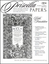 Priscilla Papers, Volume 29, Number 2, Spring 2015