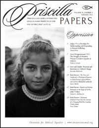 Priscilla Papers, Volume 29, Number 4, Autumn 2015