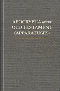 Apocrypha of the Old Testament (Apparatuses)