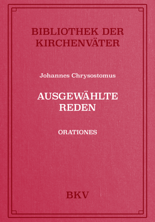 Ausgewählte Reden (Orationes)