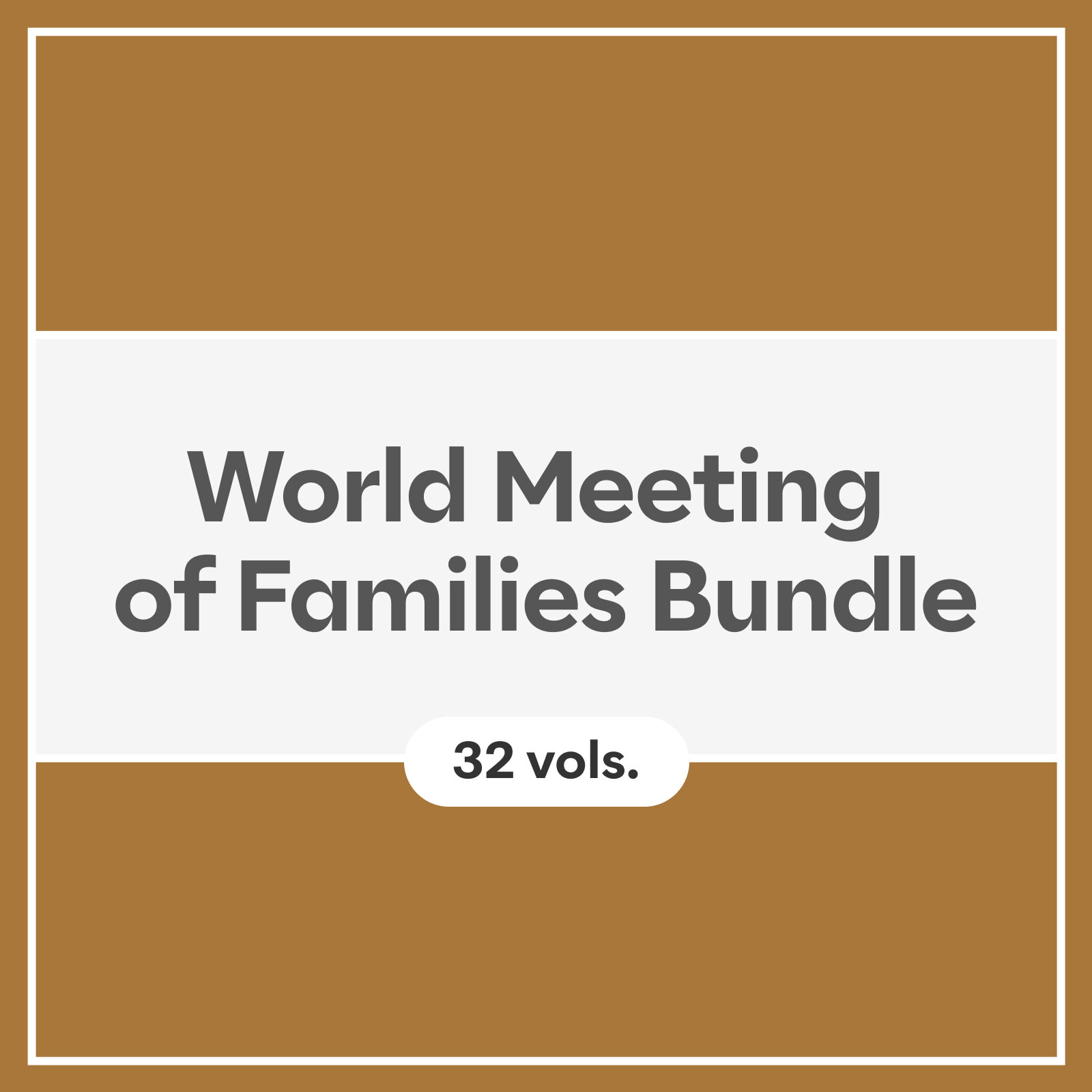 World Meeting of Families Bundle (32 vols.)