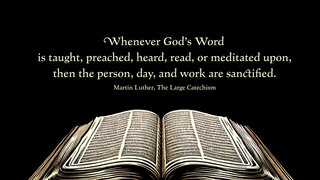 Sanctified in the Word