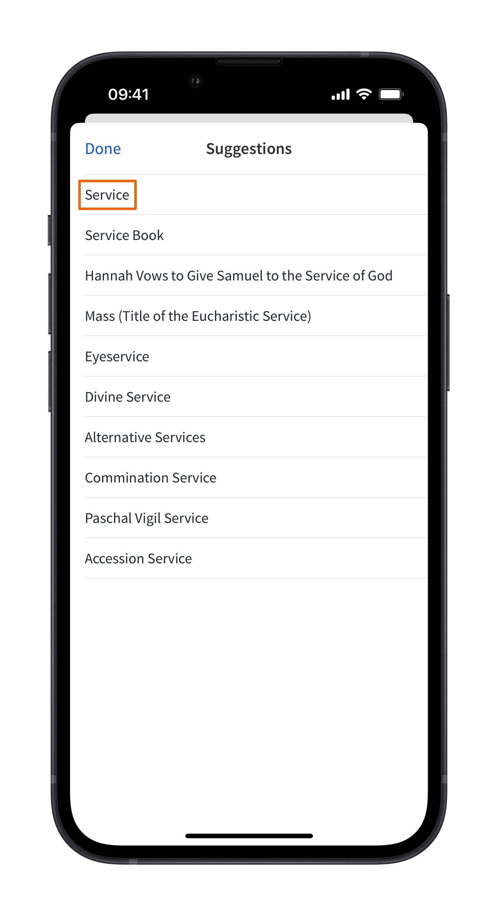 Topic Guide - Select Service