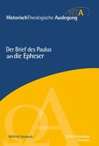 Der Brief des Paulus an die Epheser (Historisch-Theologische Auslegung | HTA)