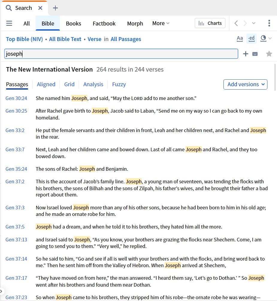 Bible Search - Passage View