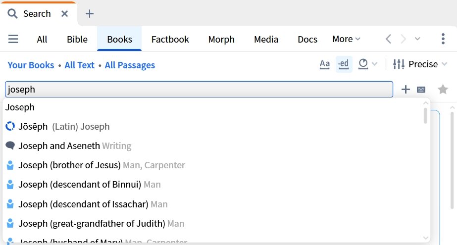 Books Search - Search Suggestions