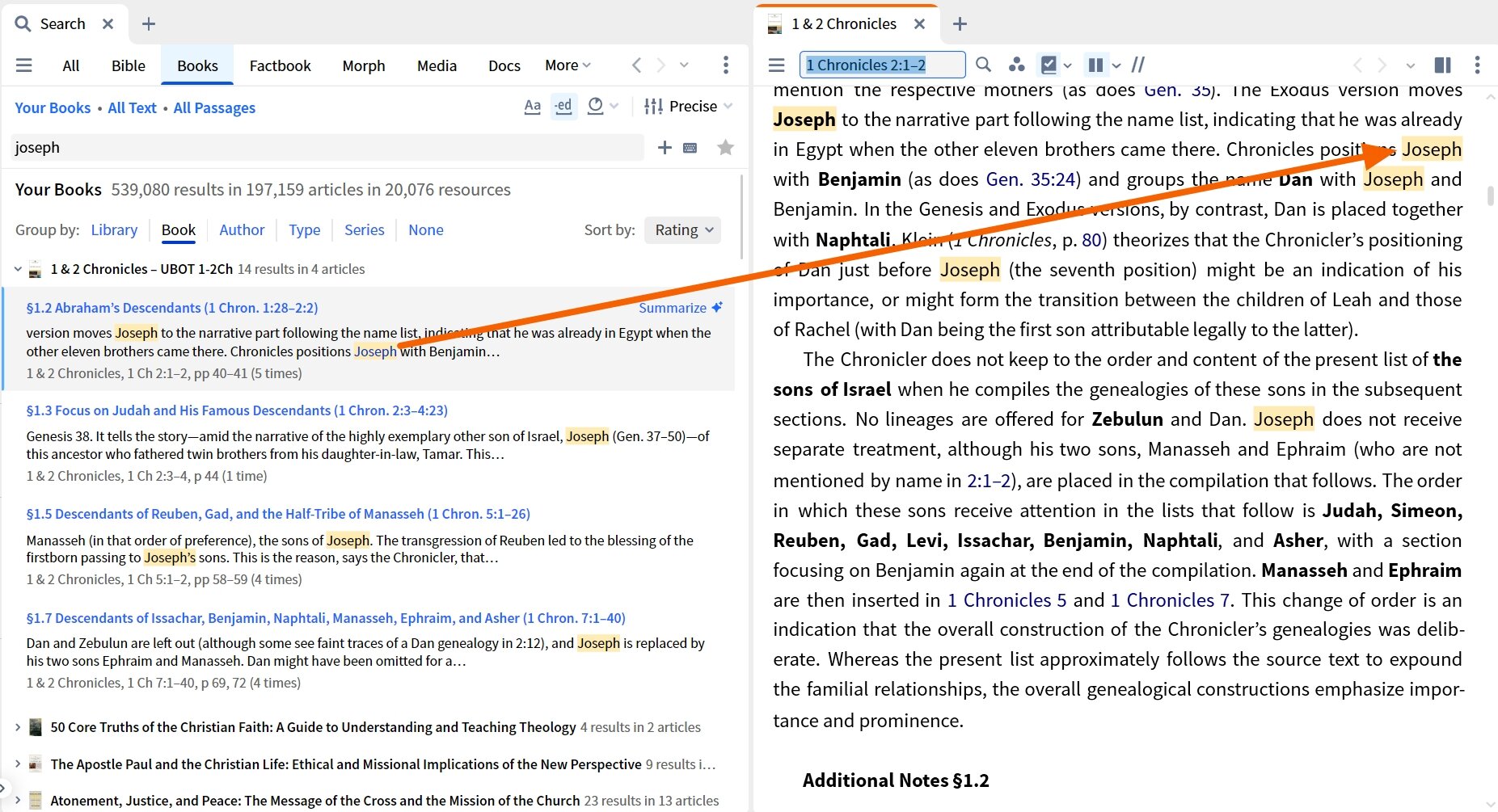Books Search - Group By Books Open Book