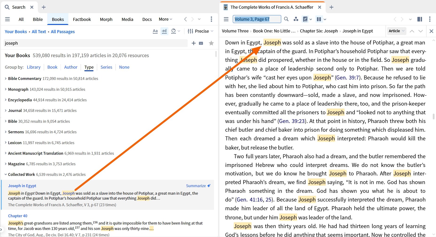 Books Search - Group By Type