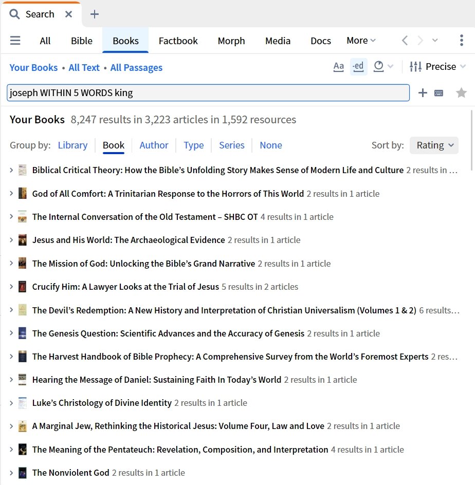 Books Search - Search Operators