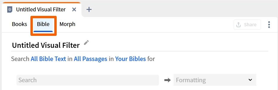 Visual Filter - Bible Type
