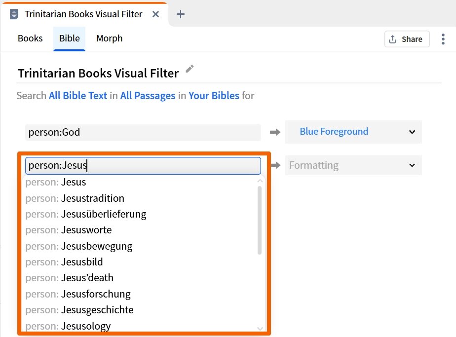Visual Filter - Search Person Jesus