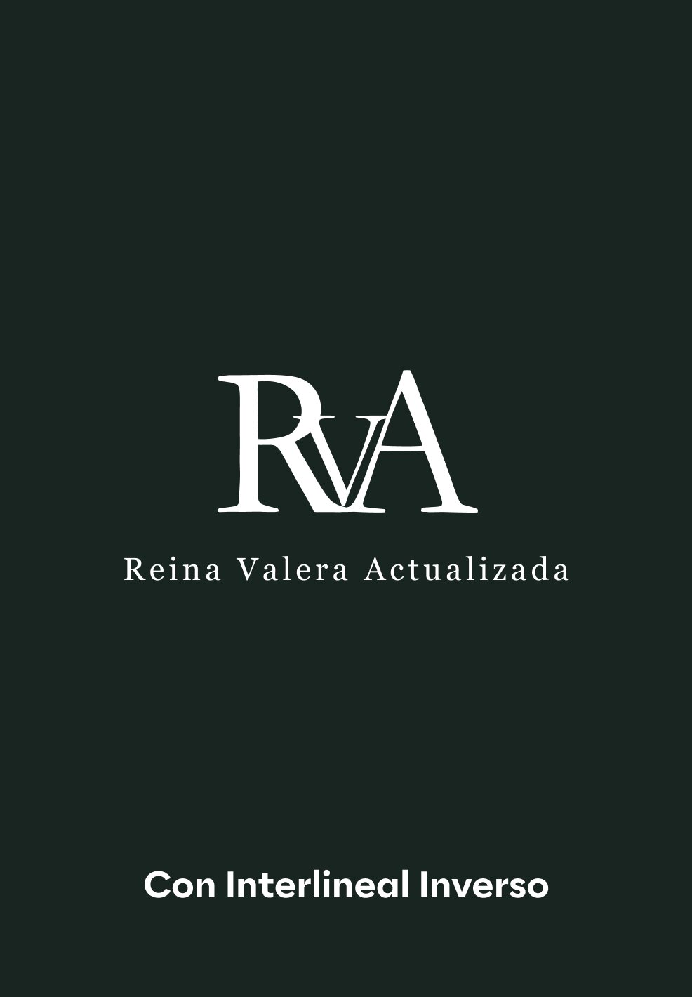 Reina Valera Actualizada (RVA) con interlineal inverso