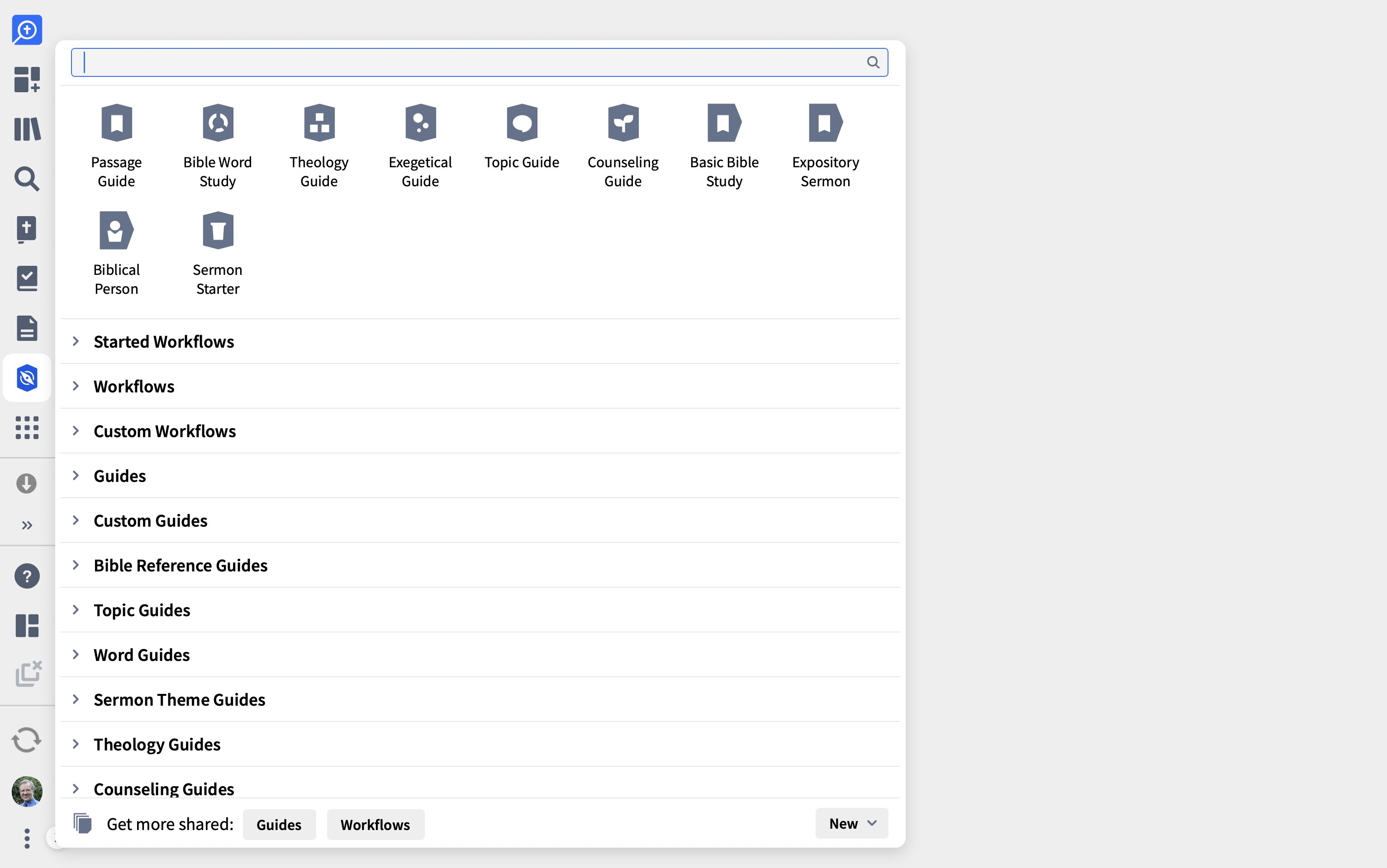 Logos Guides & Workflows
