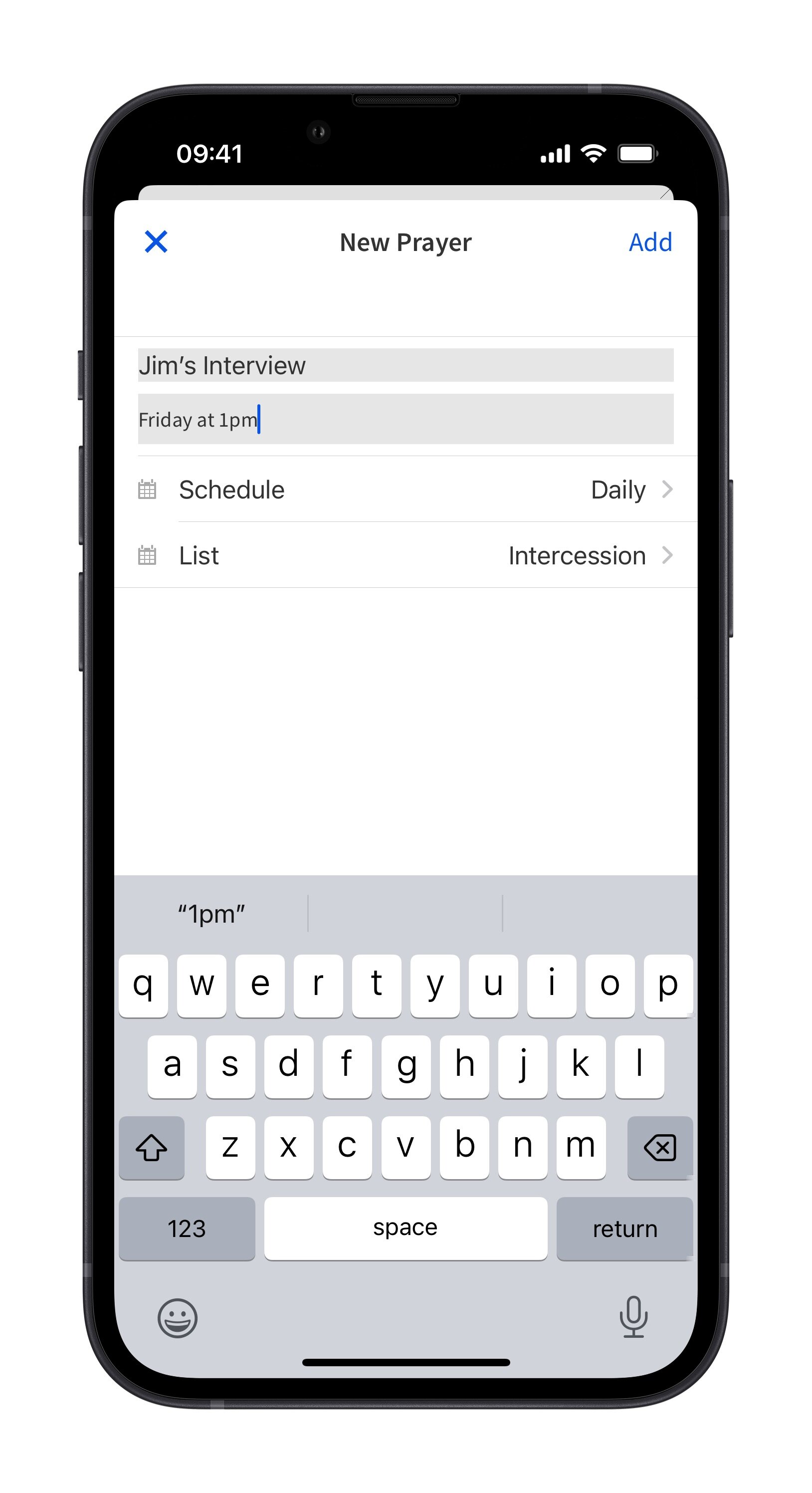 Mobile - Prayer Request Details