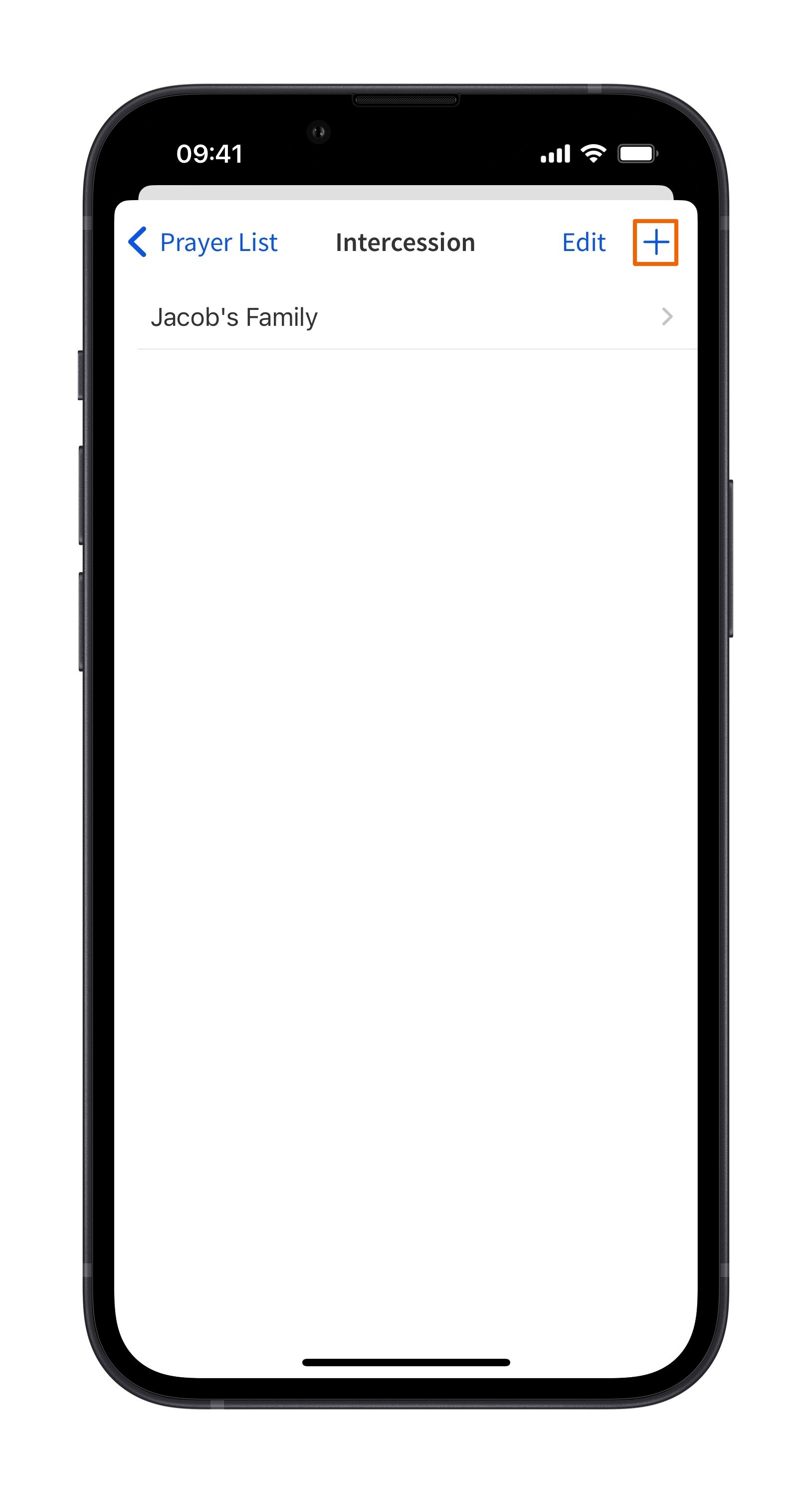 Mobile - Add Prayer Request