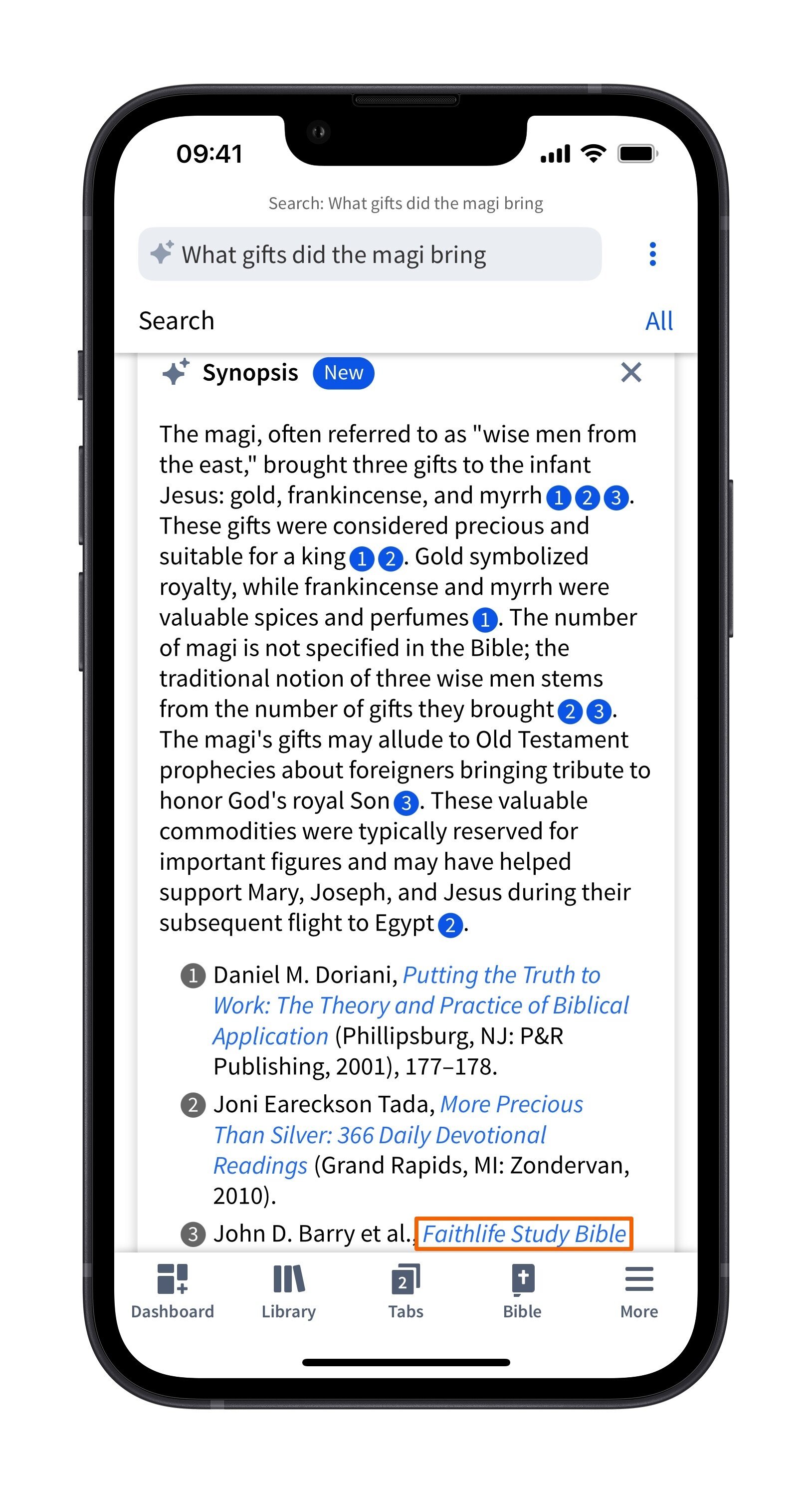 Mobile Smart Search - All Search Synopsis Expanded