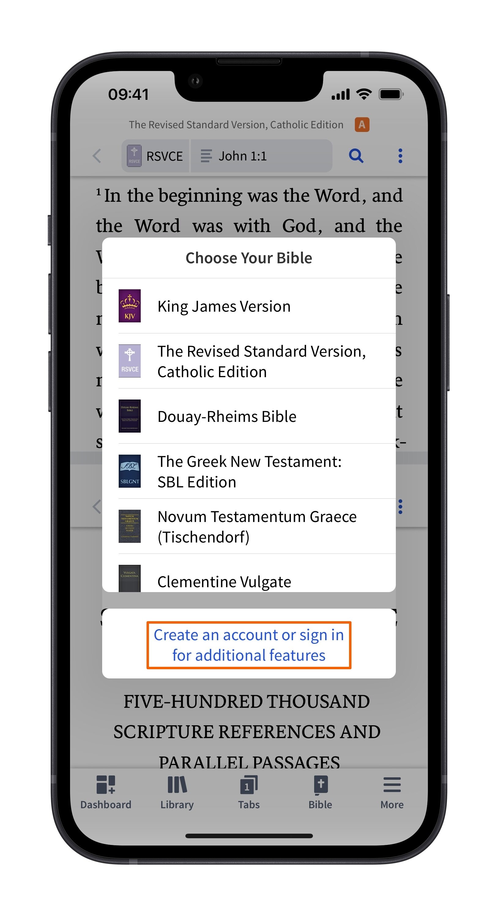 Verbum Mobile - First Use