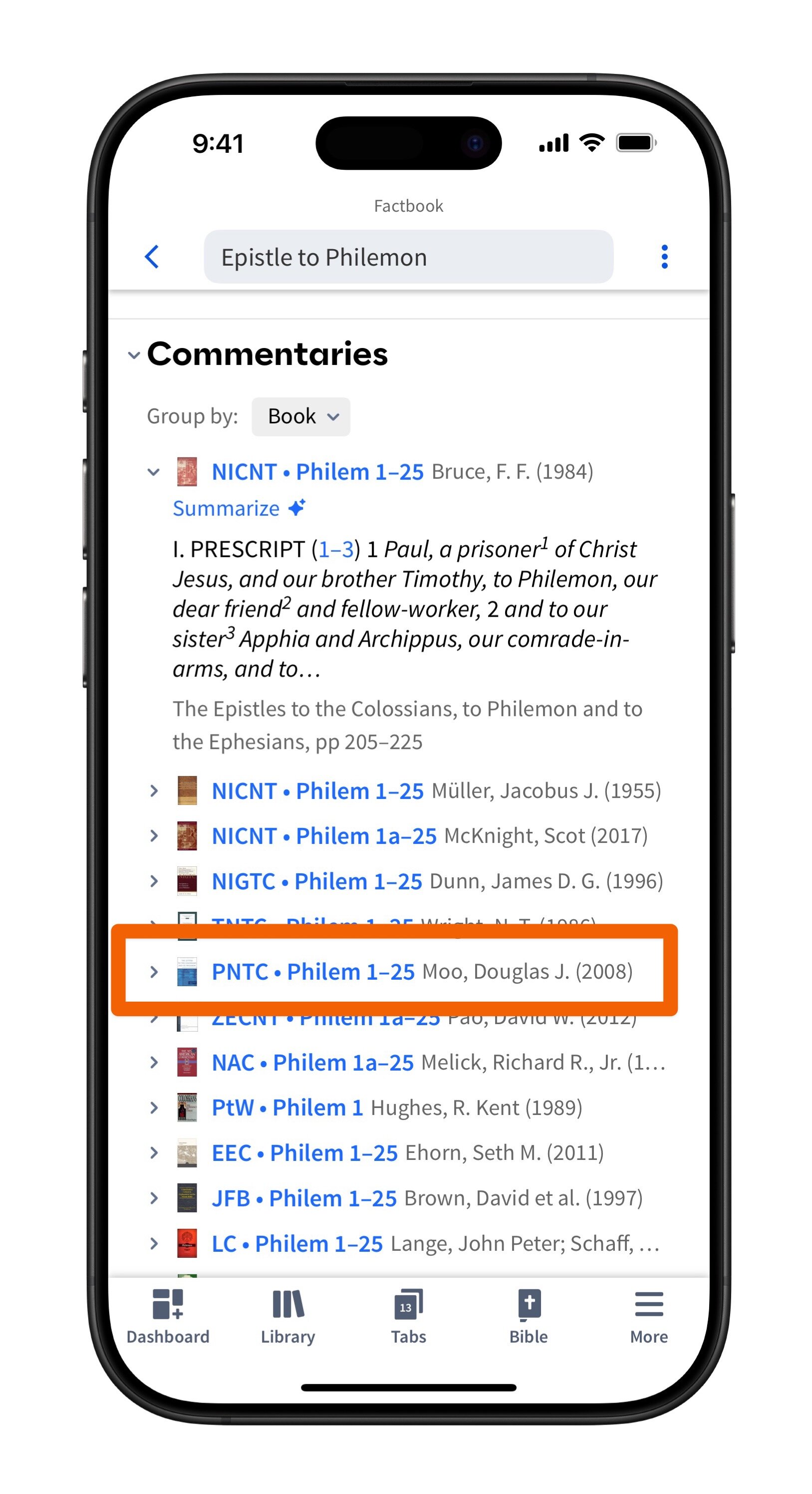 Mobile Factbook Book - Select Commentary