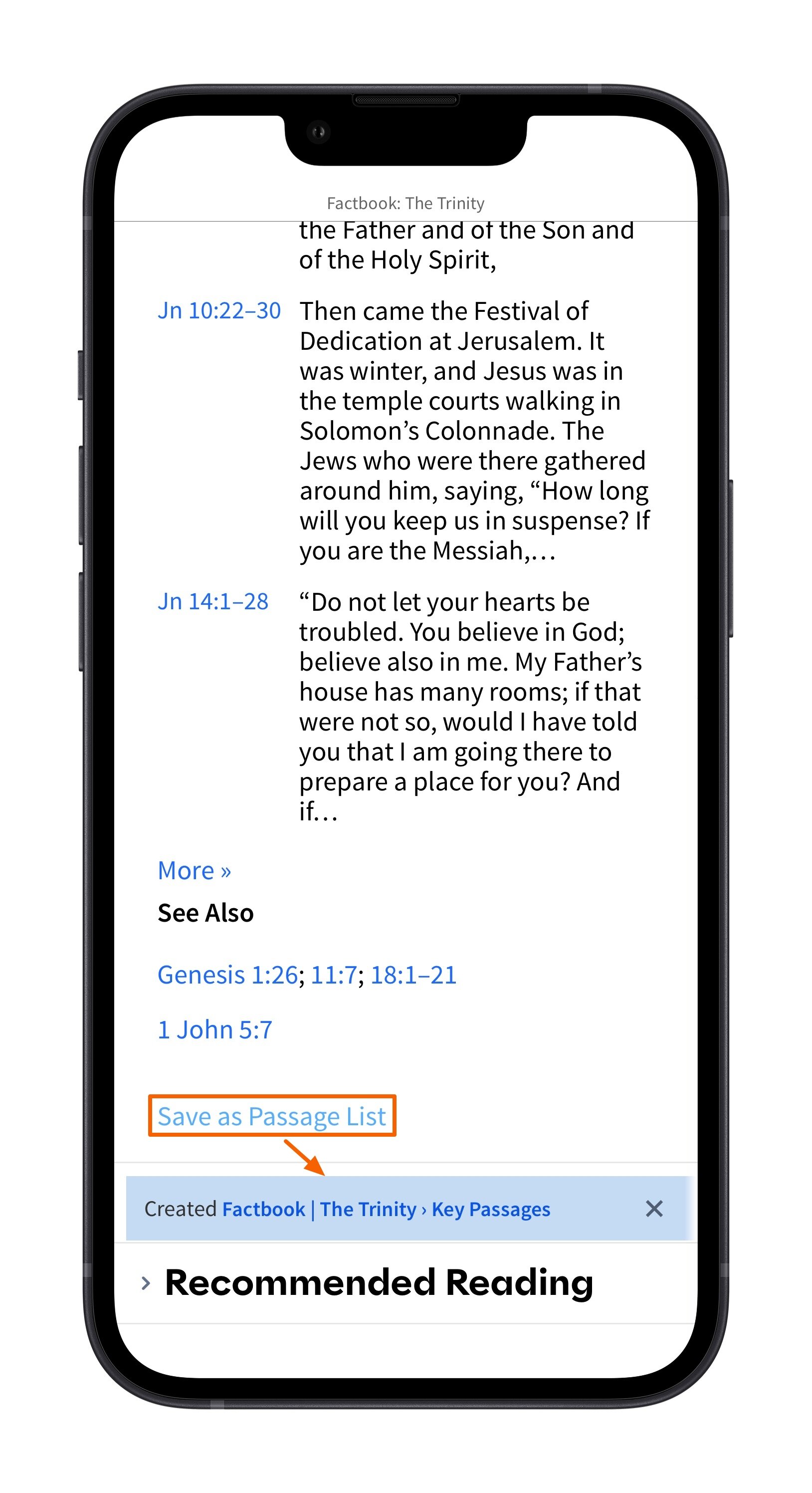Mobile Factbook Topic - Create Passage List