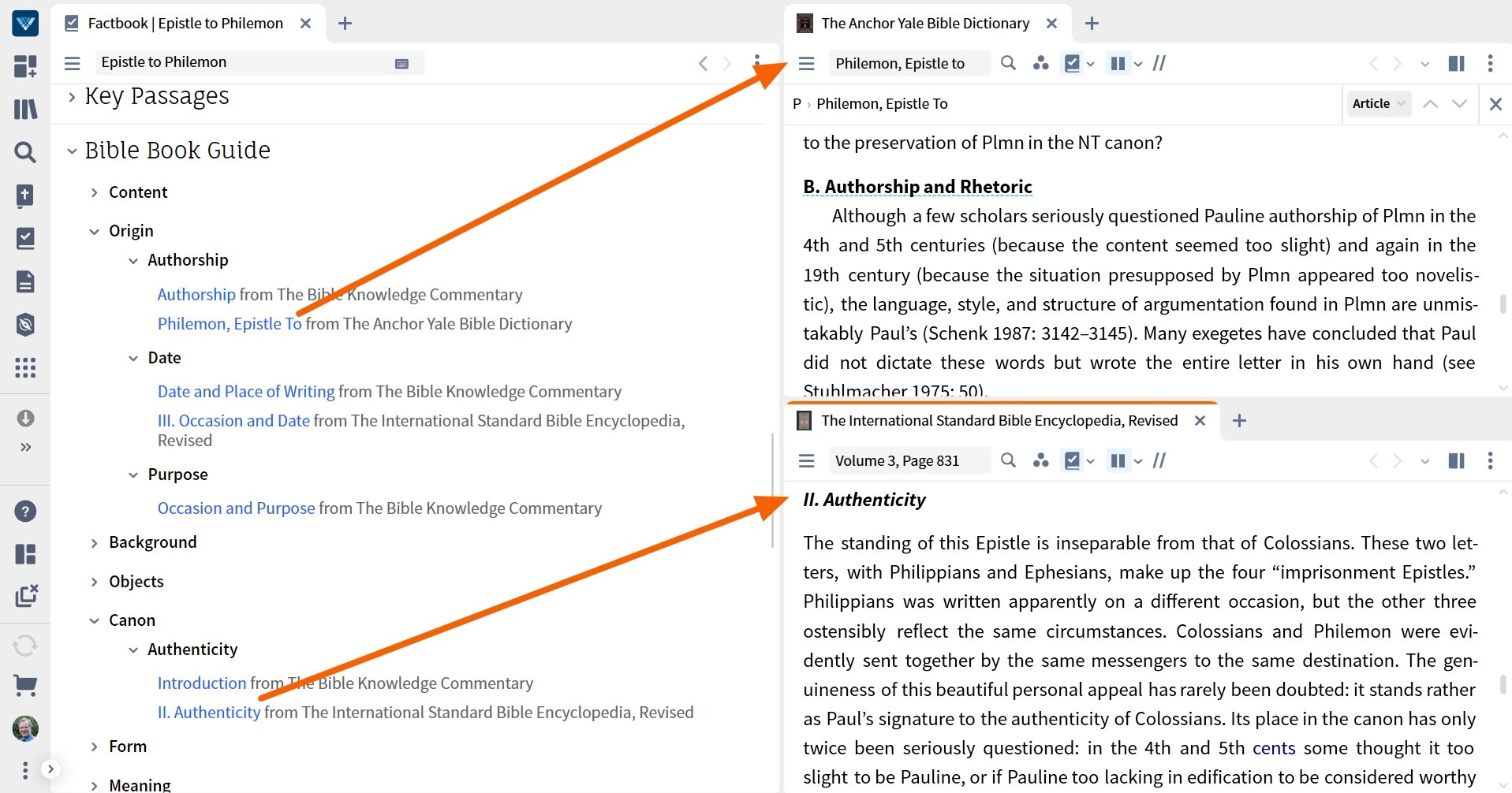 Verbum Factbook Book - BBG Links