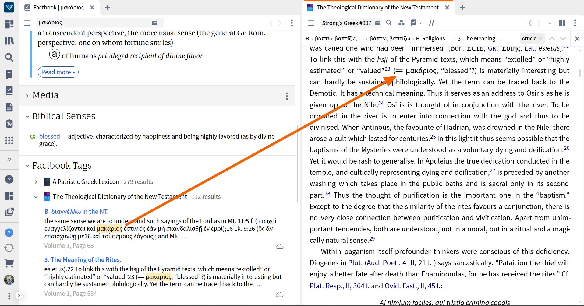Verbum Factbook OL Word - Tags