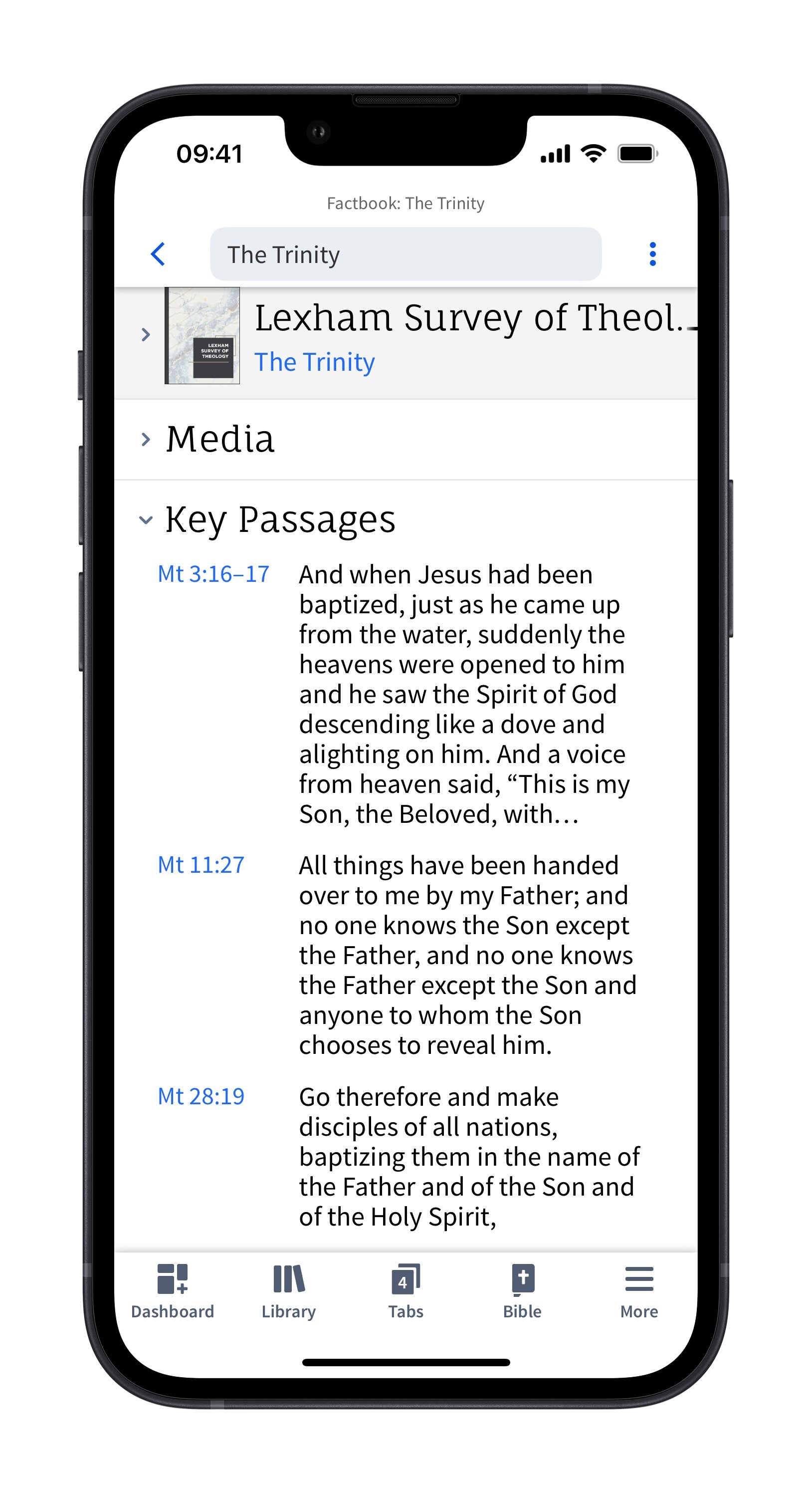 Verbum Mobile Factbook Topic - Key Passages