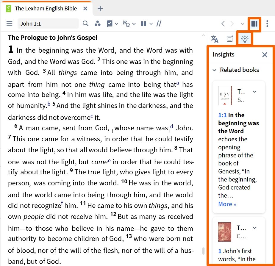 Resource Toolbar - Insights