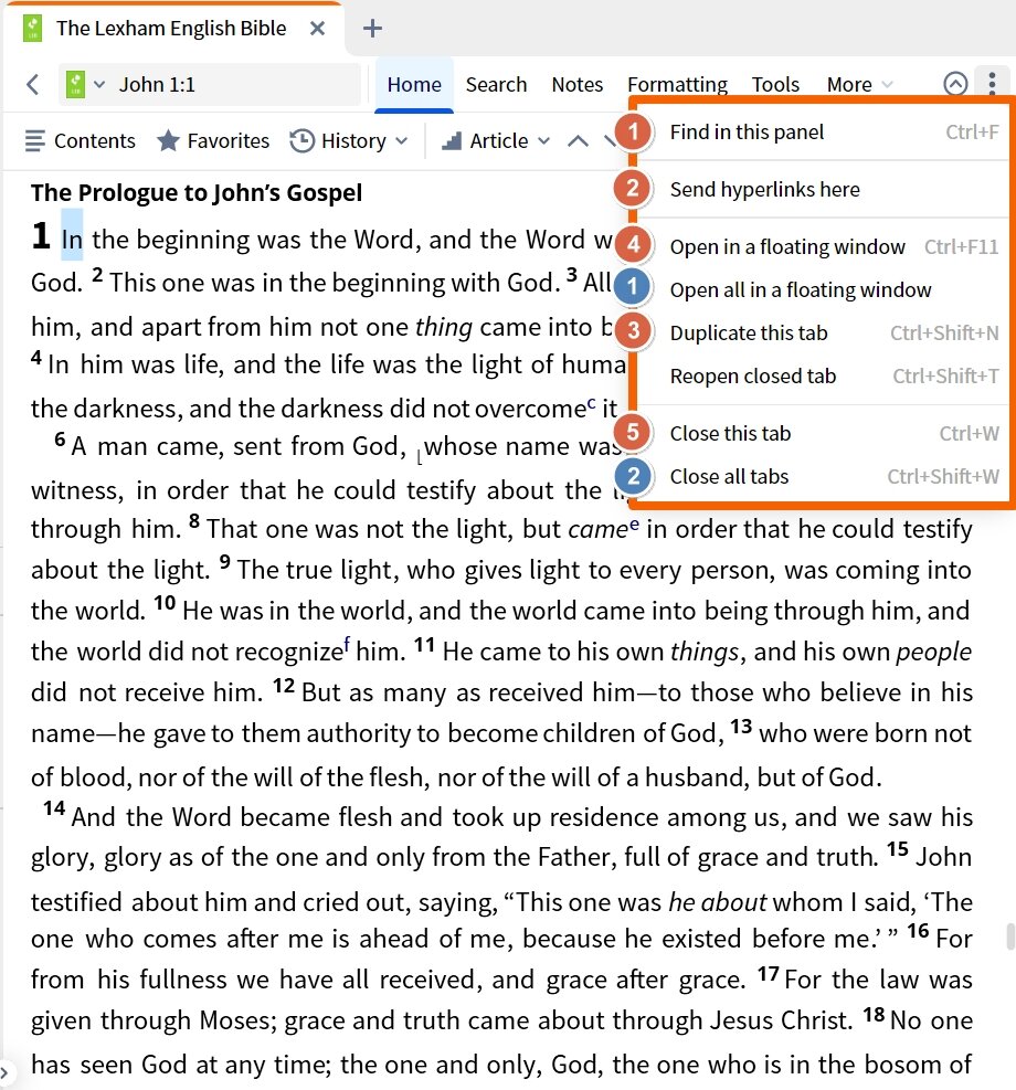 Dynamic Toolbar - Panel Menu