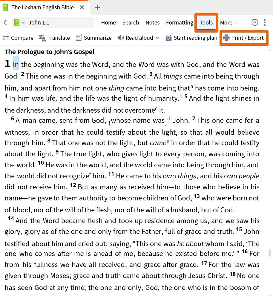 Dynamic Toolbar - Print Export