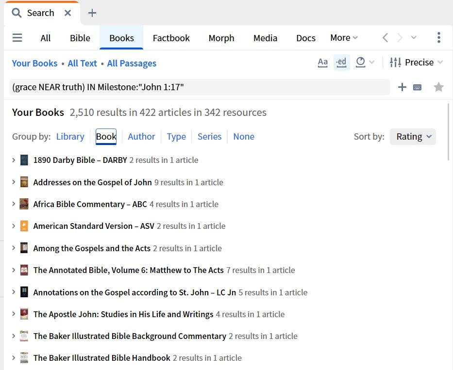 Books Search - Precise Mode