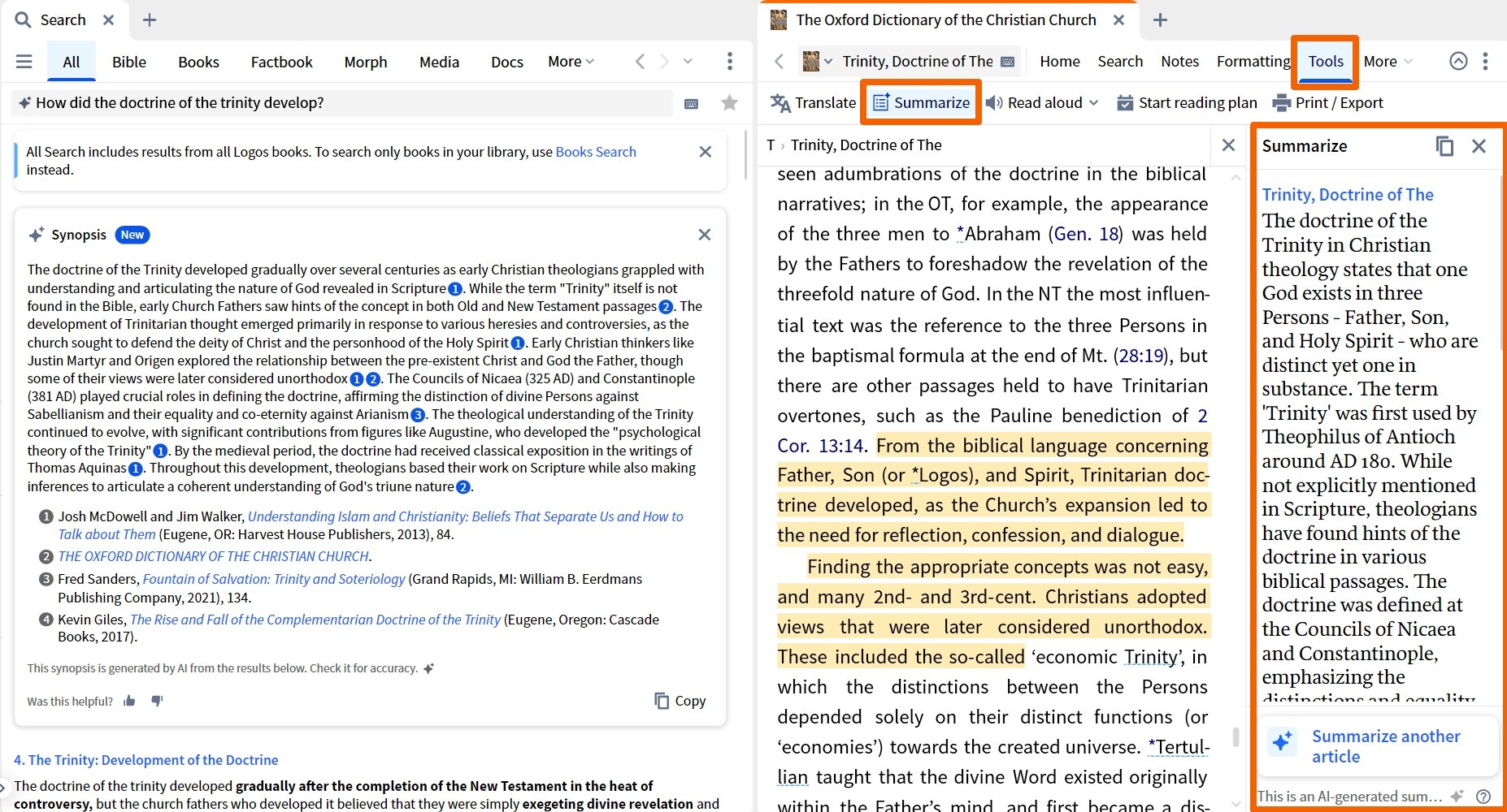 Summary Of Article On The Trinity