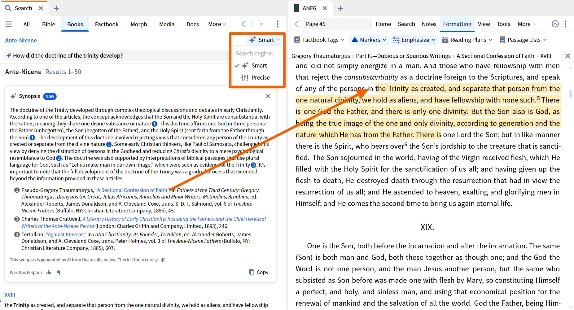 Ante Nicene Books Search