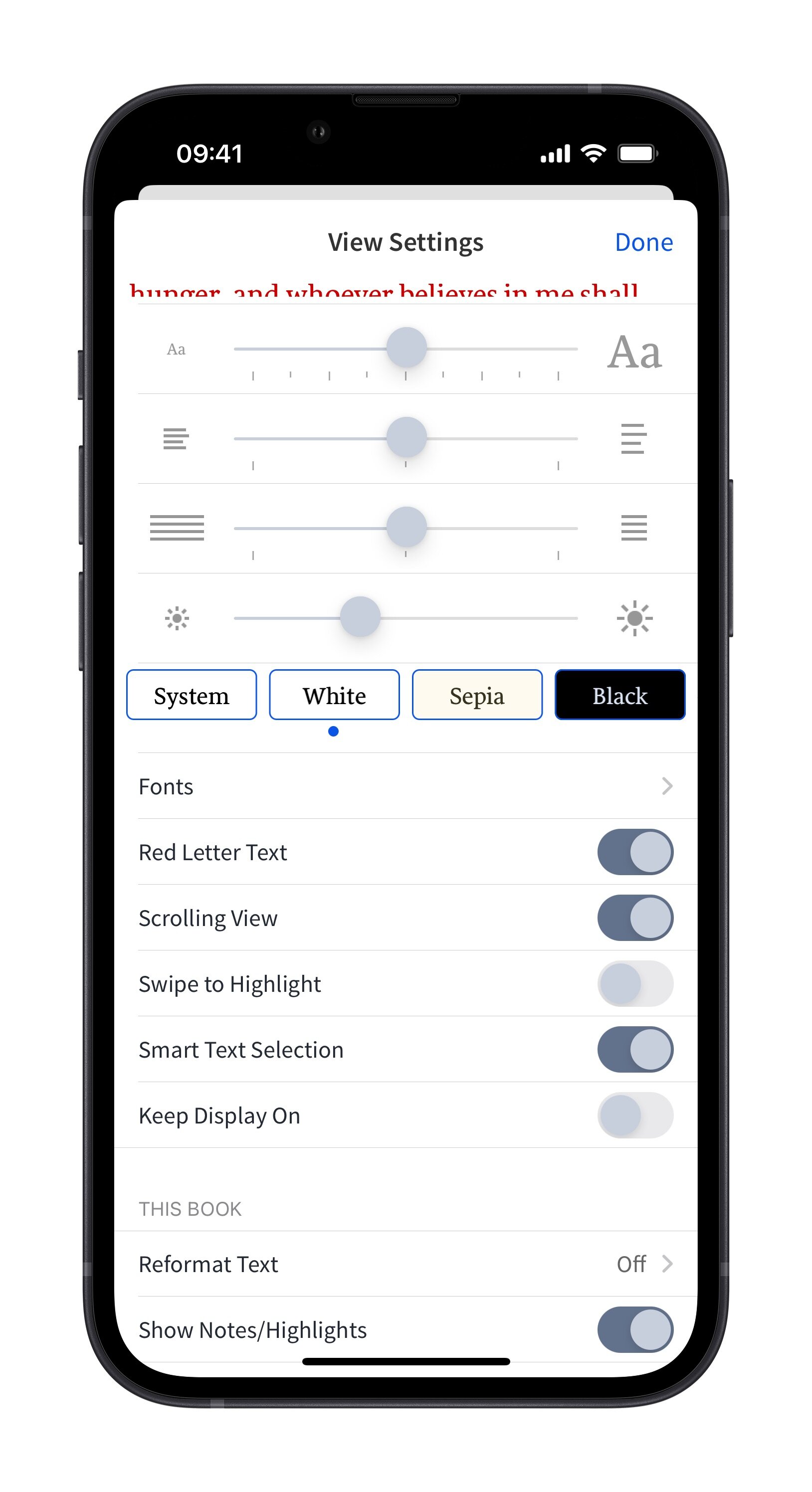 Mobile View Settings