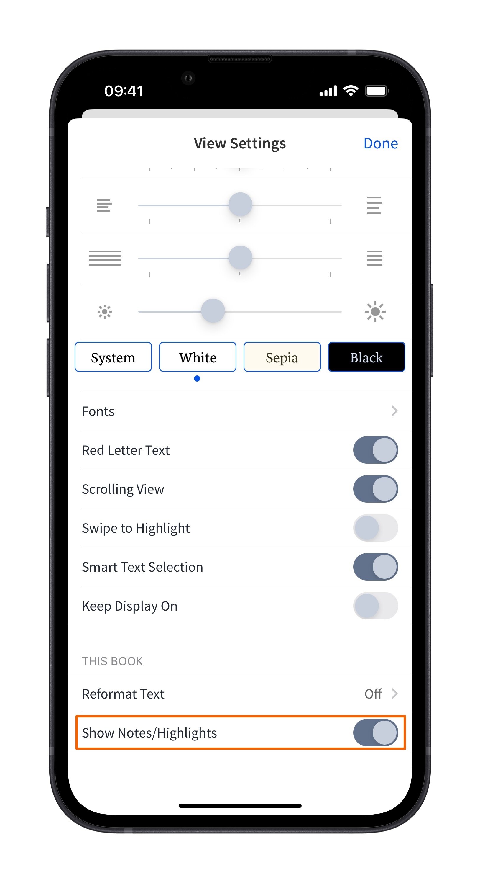 Mobile Enable Notes Display