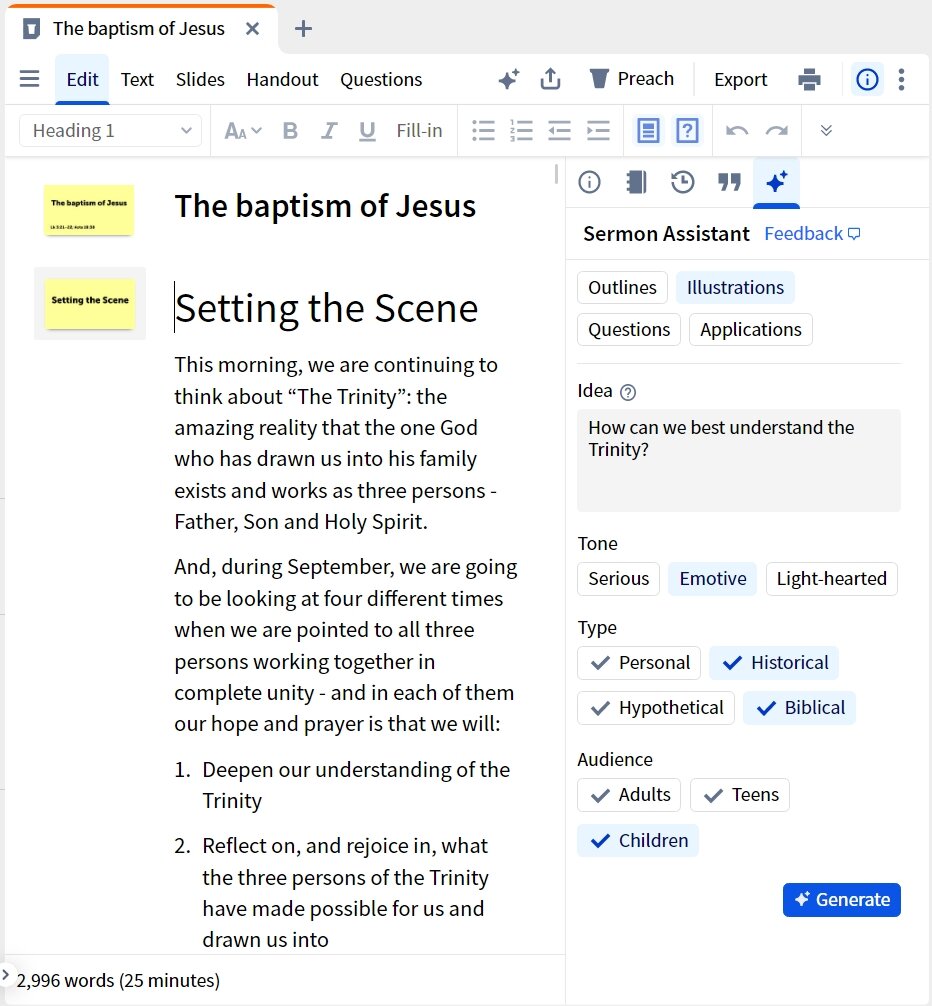 Sermon Illustrations - Specify