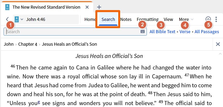 Inline Search Controls